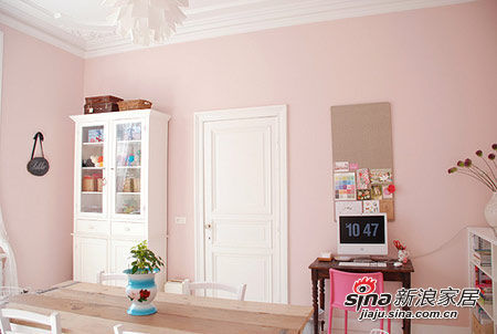 女孩儿淡粉色的甜美房间 简约唯美的家居装扮(3)